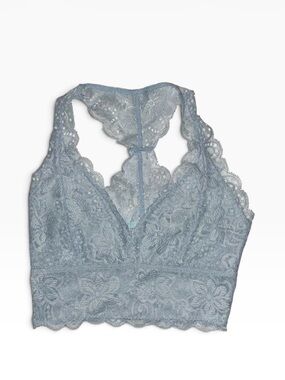 Kimchi Blue Pale Blue Lace Racerback Bralette